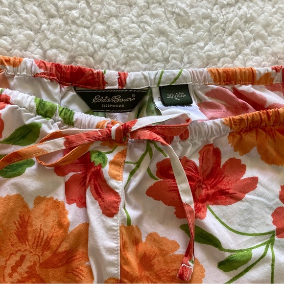Eddie Bauer floral pajama lounge pants sleepwear, size extra large, 100% cotton - Picture 5 of 6
